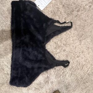 YITTY Black Fuzzy Bra